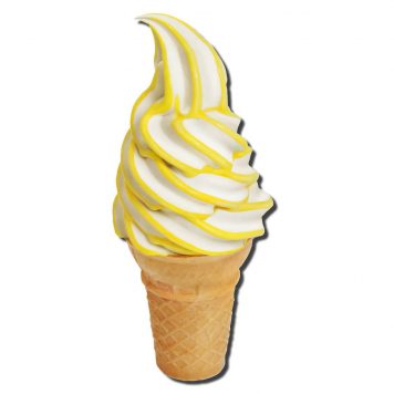 Flavorburst Banana Ripple Ice Cream cone
