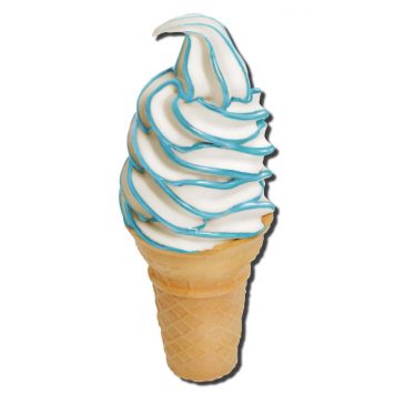 Flavorburst Blue Hawaii Coconut Ice Cream cone