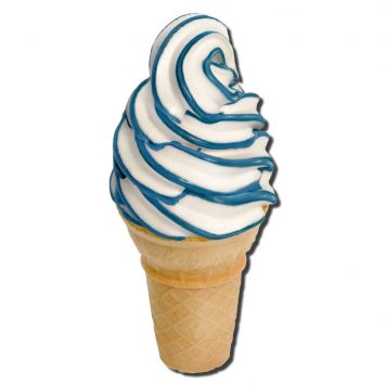 Flavorburst Blue Raspberry Ice Cream cone