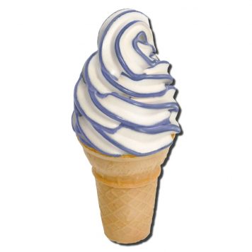 Flavorburst Blueberry Ice Cream cone