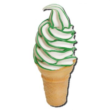 Flavorburst Cool Mint Ice Cream cone