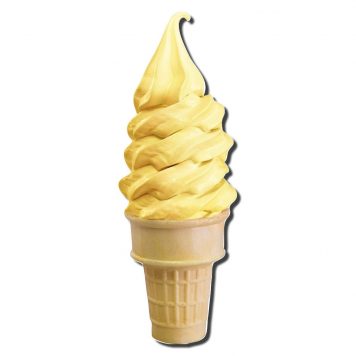 Flavor Blend Banana Ripple Blended Ice Cream Cone
