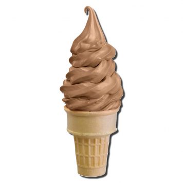 Flavor Blend Mocha Cappuccino Blended Ice Cream Cone