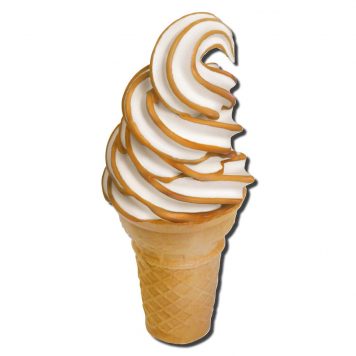 Flavorburst Peanut Butter Ice Cream cone