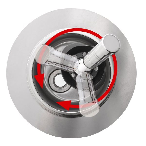 iScoop Shower ROUND Standard Built-in version above view
