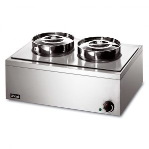 2x Round Pot Bain Marie