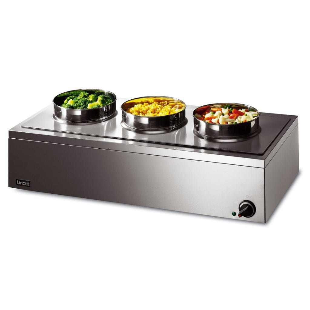 3x Round Pot Bain Marie
