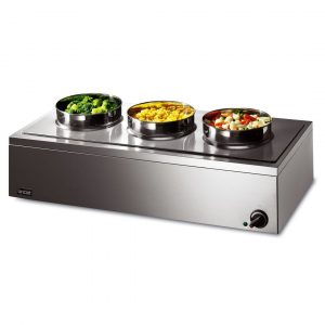 3x Round Pot Bain Marie