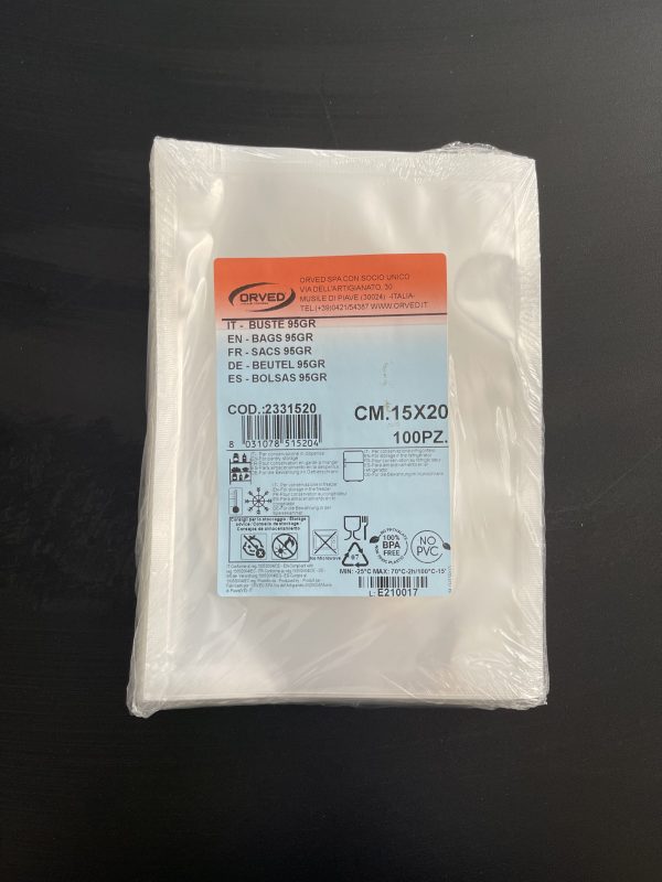 Orved 150x200mm Vac Pack Bags