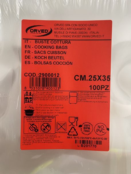 Orved 250x350mm Cooking Vac Pack Bags