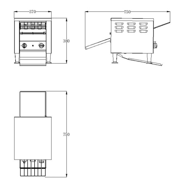 Mercury Conveyor Toaster - 2.4kW - Image 3