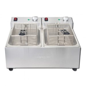 Mercury twin tank countertop electric fryer