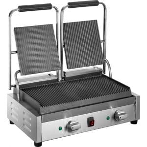 Lynx Prime LPPG2RR twin contact grill – ribbed plates (2.9 kW)